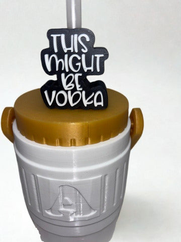 This Might Be Vodka" Straw Topper
