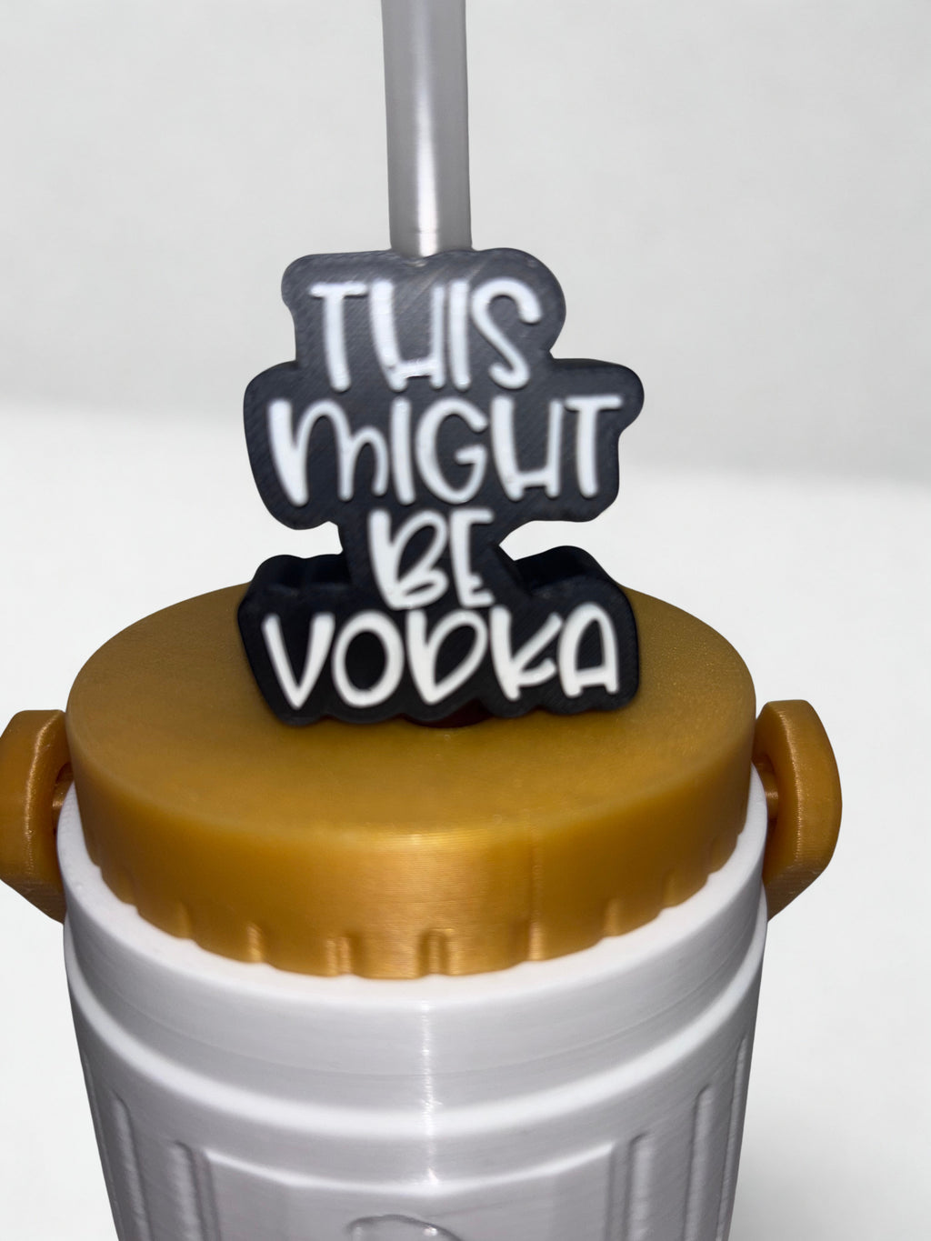This Might Be Vodka" Straw Topper