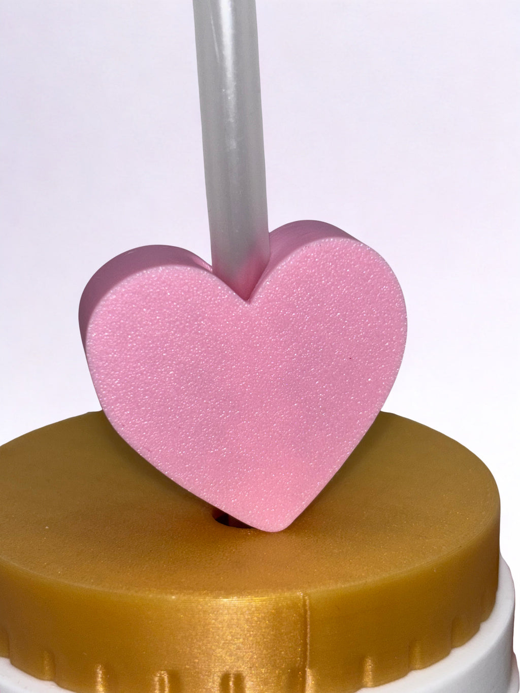 Love Heart Straw Topper