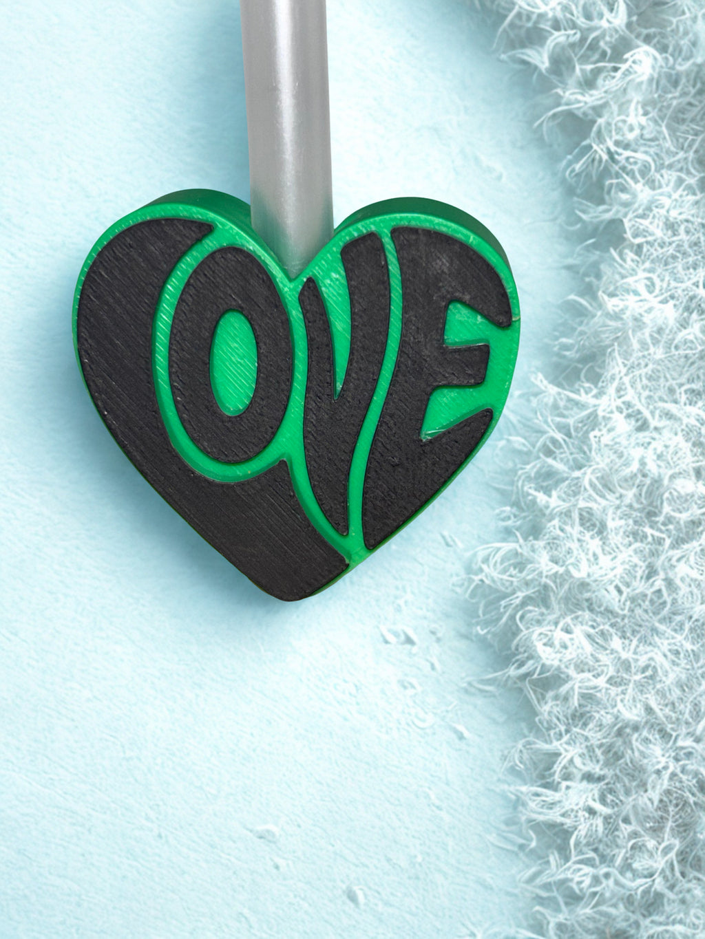 Love Heart Straw Topper