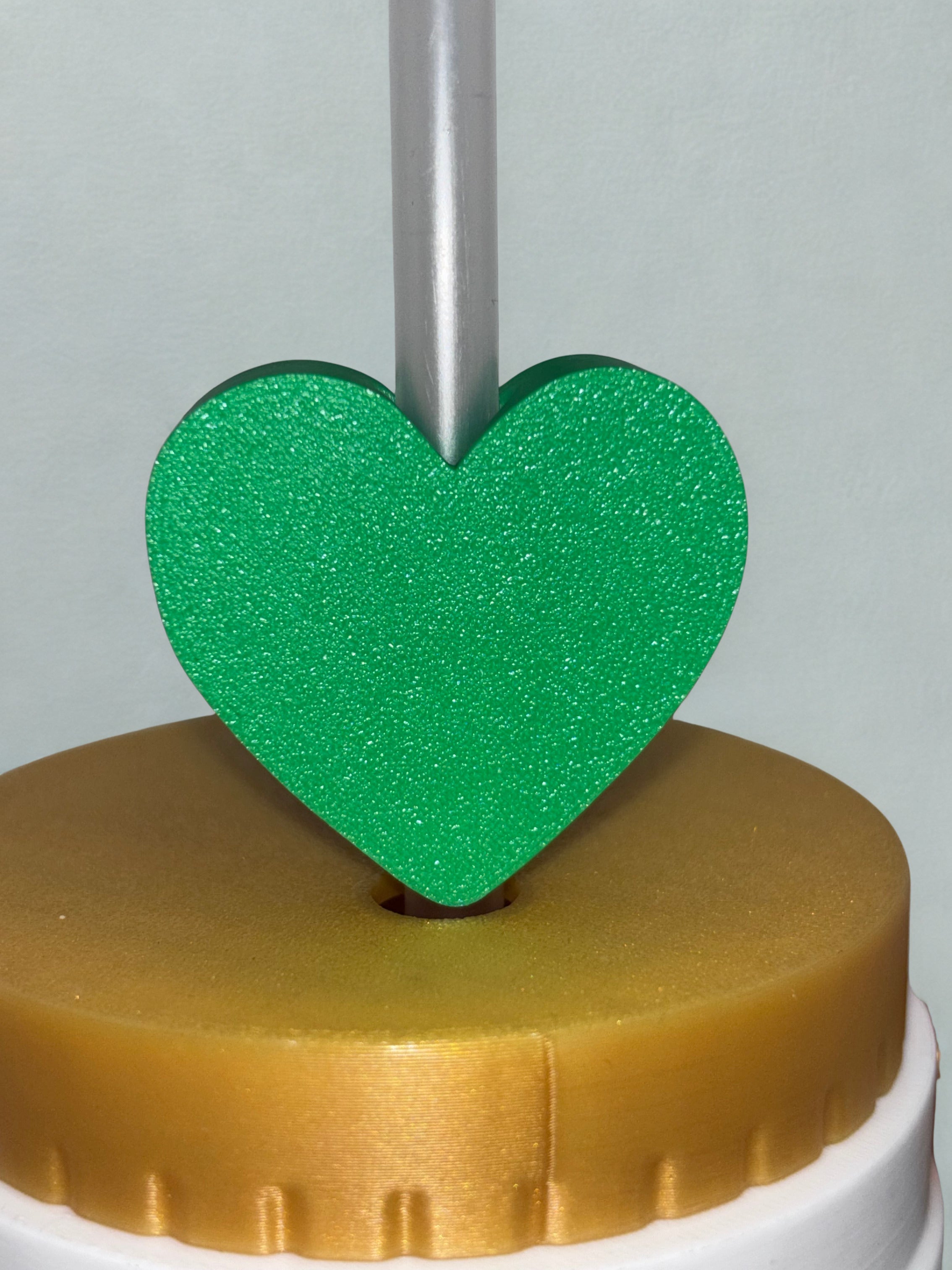 Love Heart Straw Topper