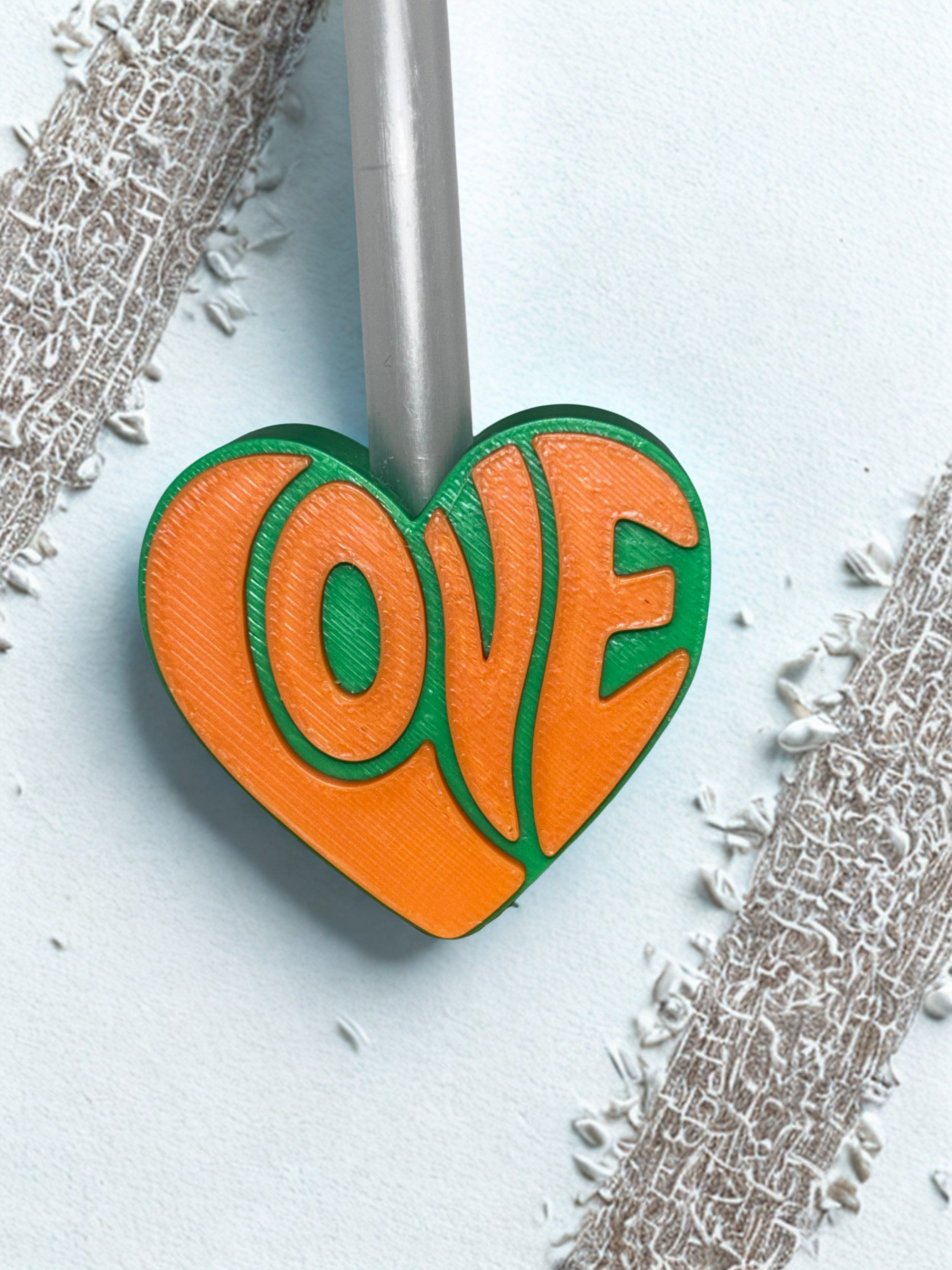 Love Heart Straw Topper