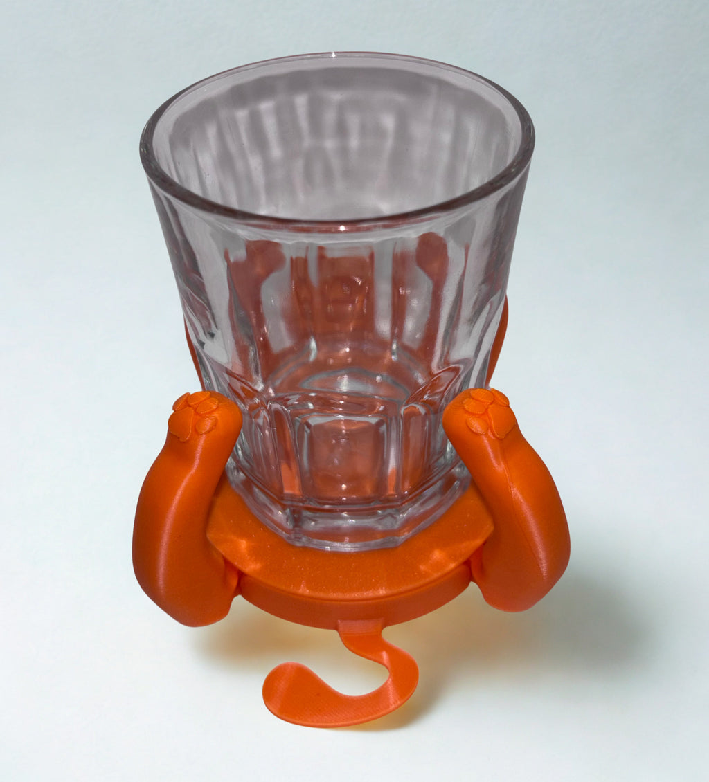 FlexiCat Coaster Companion – Articulated Cat Drink Coaster