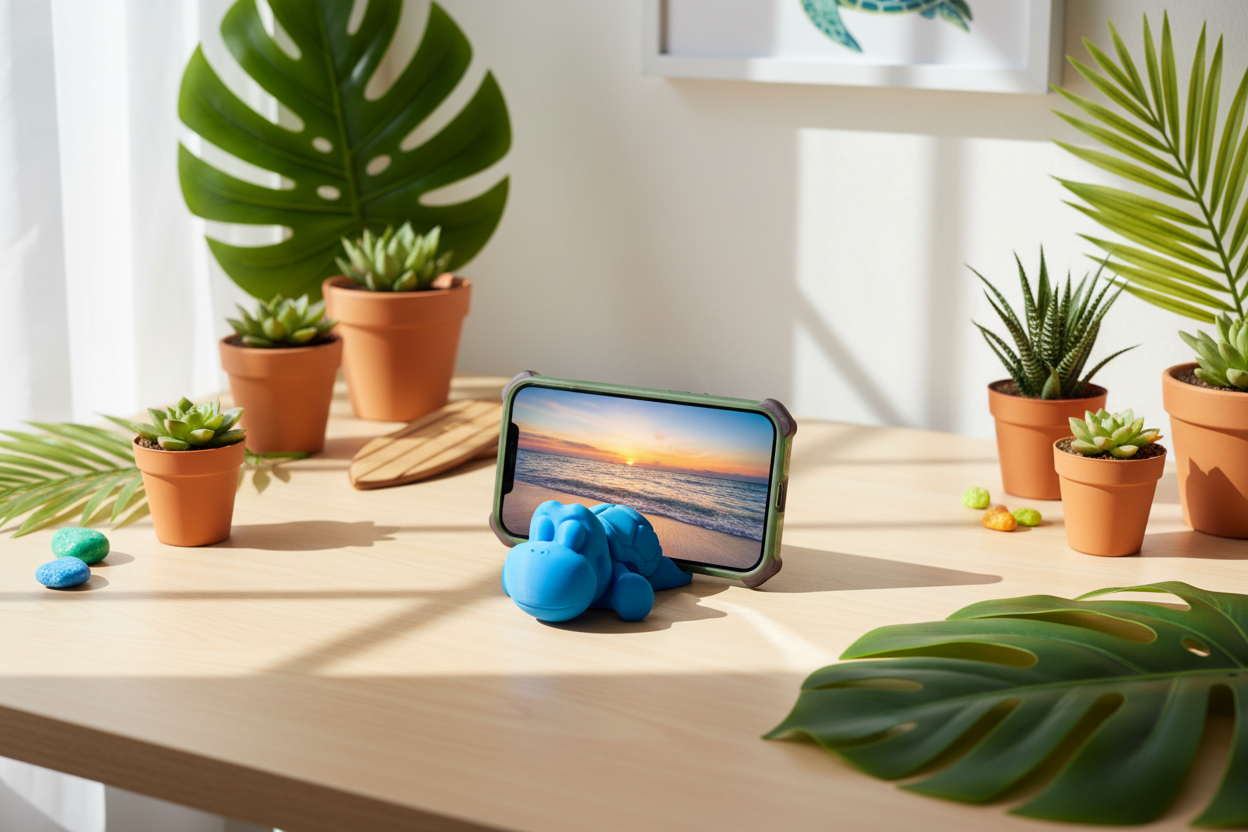 Tropical Desk Scene