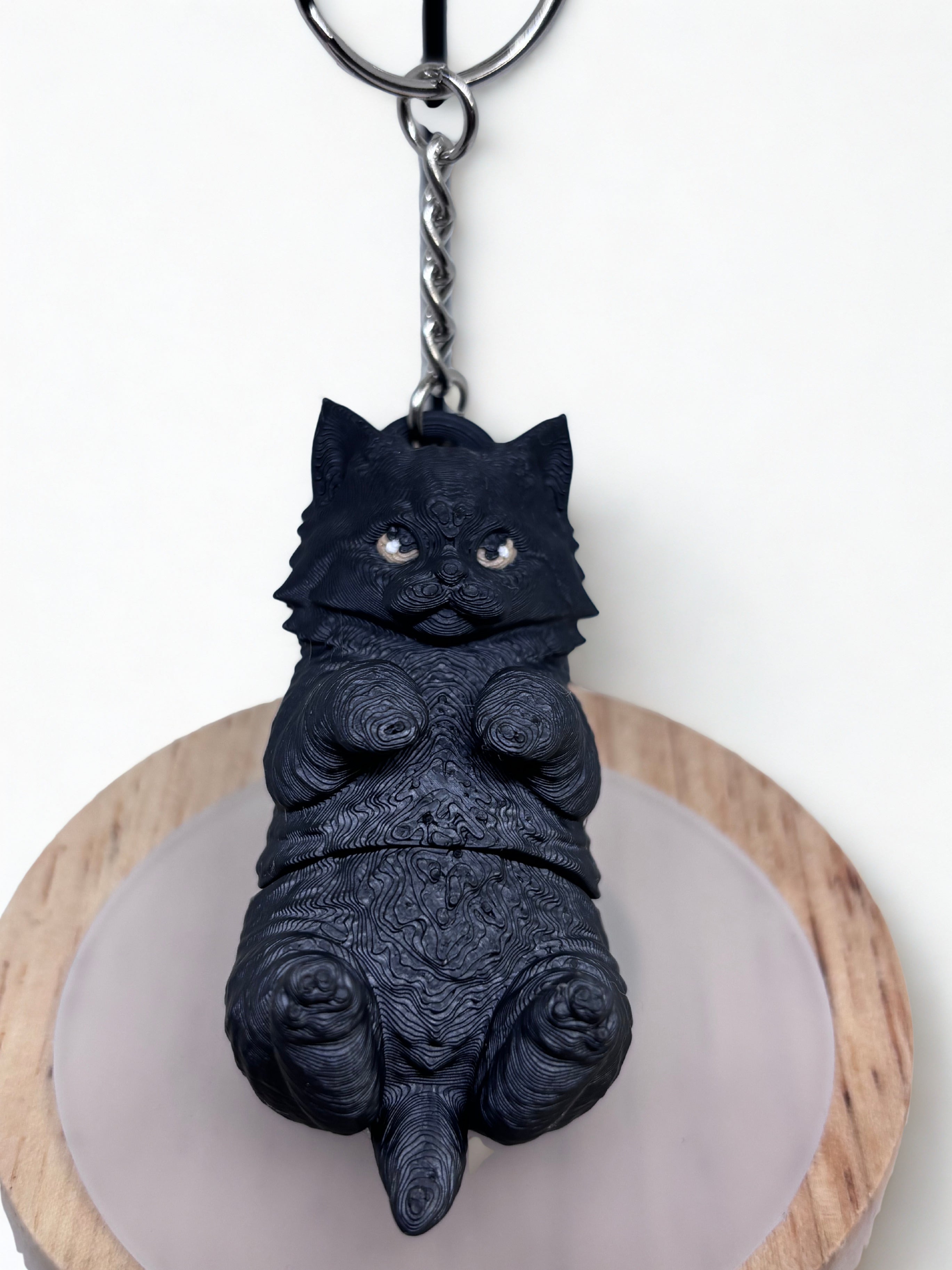 Wiggle Cat Keychain